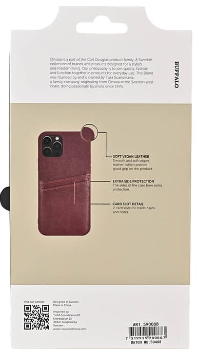 Buffalo Backcover iPhone 12/12 Pro fodral (brun)