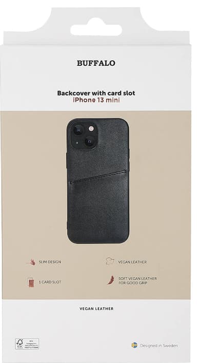 Buffalo Backcover iPhone 13 mini fodral (svart)