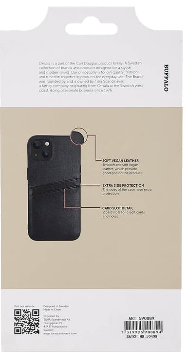 Buffalo Backcover iPhone 13 fodral (svart)