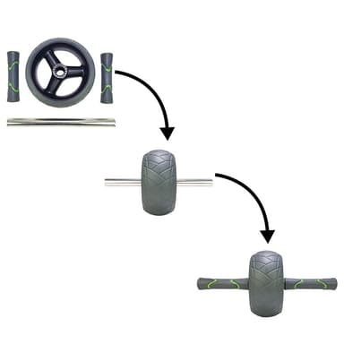 Tunturi Pro Deluxe AB Wheel - Magtränare