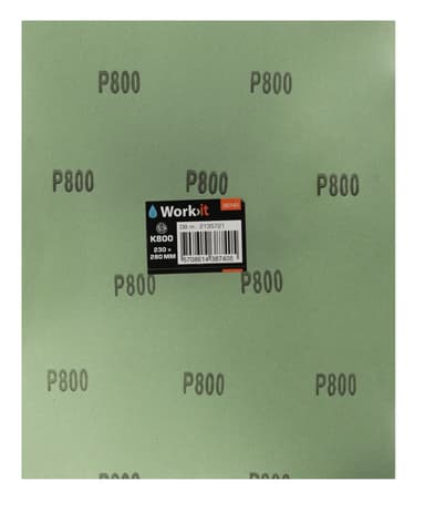 Work>it® våtslippapper 1 ark 230×280 mm K800
