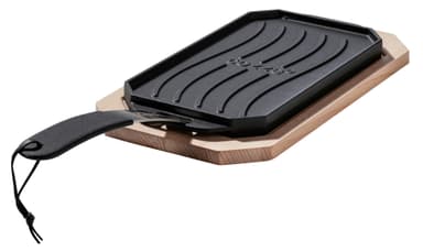 Cozze® vändbar gjutjärnspanna med underlägg 165 x 330 mm