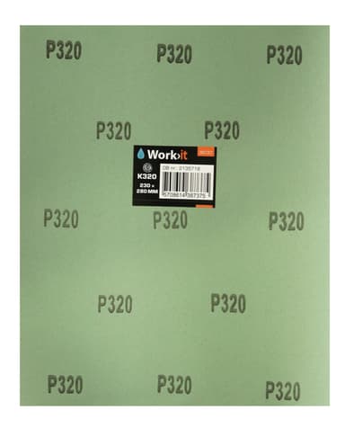 Work>it® våtslippapper 1 ark 230×280 mm K320