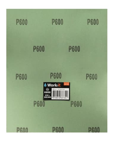 Work>it® våtslippapper 1 ark 230×280 mm K600