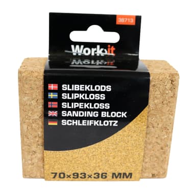 Work>it® slipkloss 70×93×36 mm kork