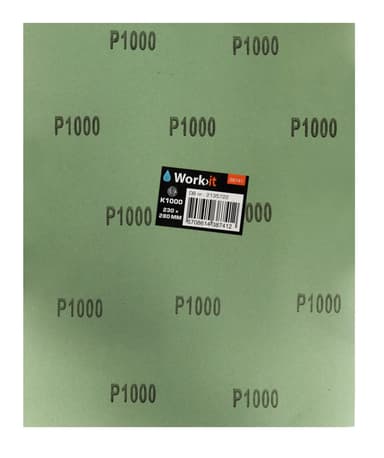 Work>it® våtslippapper 1 ark 230×280 mm K1000