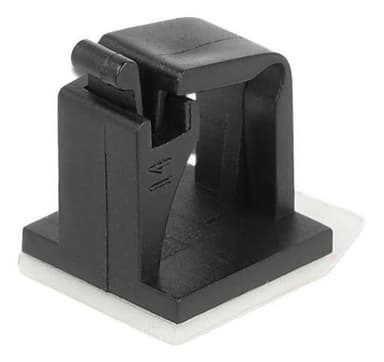 Delock Cable holder with locking clip self-adhesive black 10 pieces