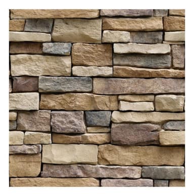 Väggdekal/tapet med stenar PVC 100x45 cm