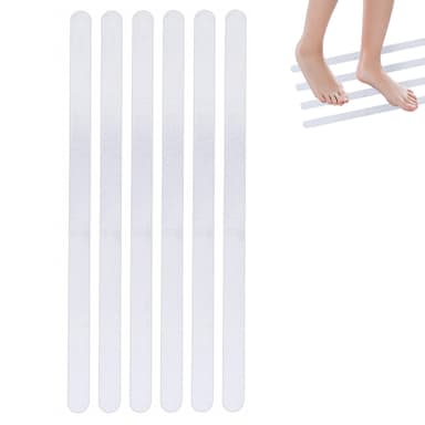 Självhäftande anti-halk duschklistermärken 6-pack Transparent