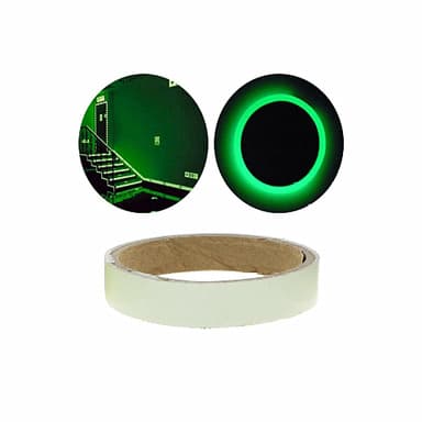 INF Glow in The Dark Tape Nattsäkerhetsvarning Grön