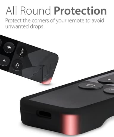 Fodral till fjärrkontroll Apple TV 4/5 Svart