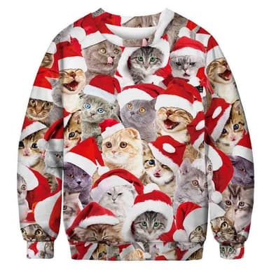 Jultröja med katter - Medium