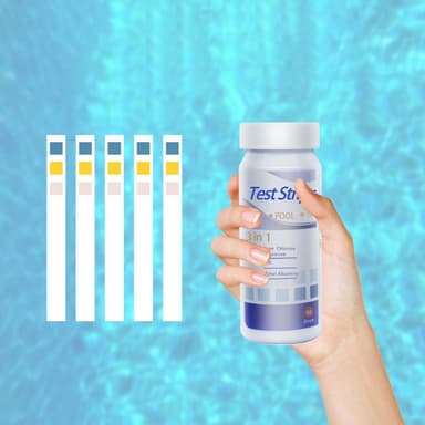 Testremsor för poolvatten/simbassäng Vit