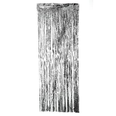 INF Festligt glitterdraperi glittergardin silver 1x2 meter Festligt