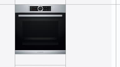 Bosch Series 8 inbyggnadsugn HRG675BS1S (stål)