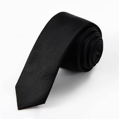 Liten smal slips för män Dam Polyester Svart
