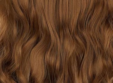 Clip-on långt vågigt löshår 55 cm Rödblond