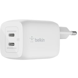 Belkin 65W Dual USB-C-laddare (kabel medföljer)