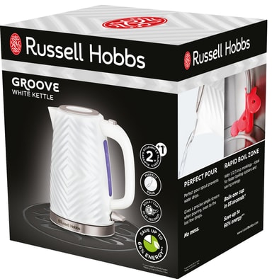 Russell Hobbs Groove vattenkokare 2638170 (vit) Elgiganten
