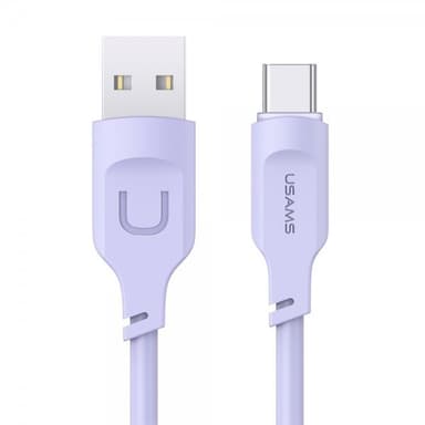 USAMS Kabel Lithe Series USB-A/USB-C 1.2 m Lila