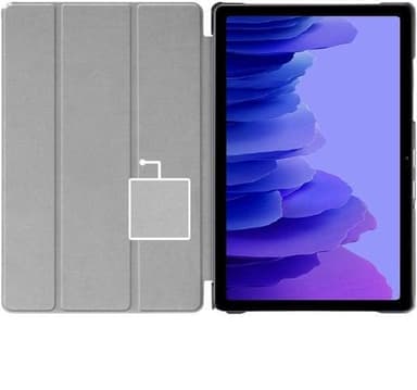 Tri-fold fodral med stativfunktion för Galaxy Tab A7 10.4 T500/T505, Grön