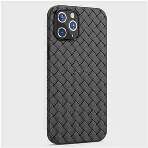 Vävt fodral i TPU för iPhone 13 Pro, Svart