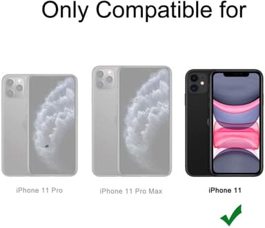 iPhone 11 skal med korthållare TPU transparent