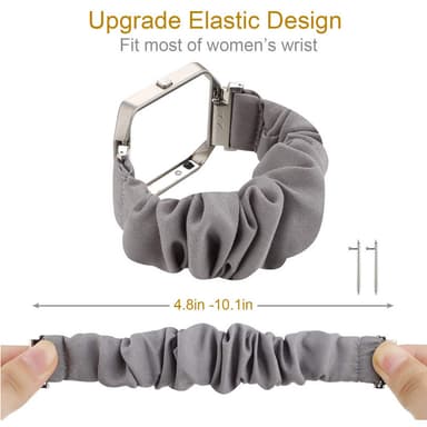 Elastiskt klockarmband Grå 14 cm Fitbit Blaze