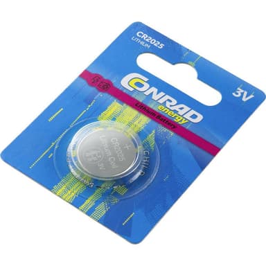 Conrad energy CR2025 Knappcell CR 2025 Litium 140 mAh 3 Elgiganten Elgiganten