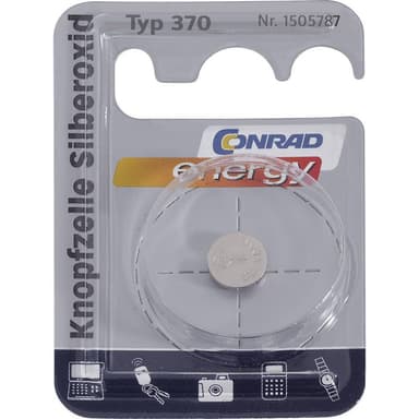 Conrad energy SR69 Knappcell 370 Silveroxid 40 mAh 1.55