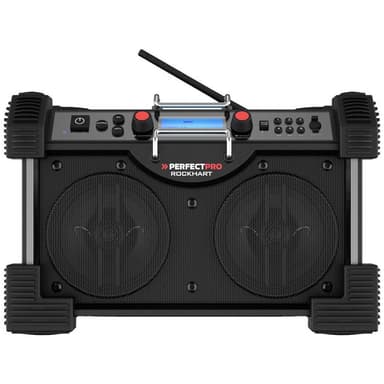 PerfectPro RockHart Byggarbetsradio DAB+, FM AUX,