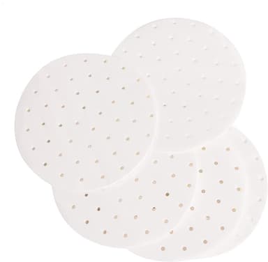 Runt pergamentpapper till Air Fryer 100-pack Vit 20 cm