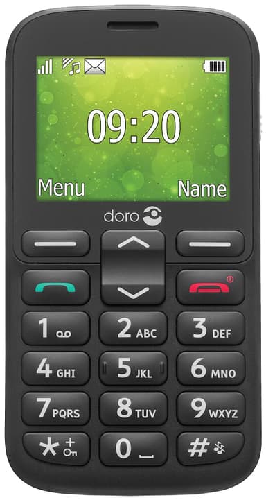 Doro 1385 mobiltelefon (svart) - Enbart 2G