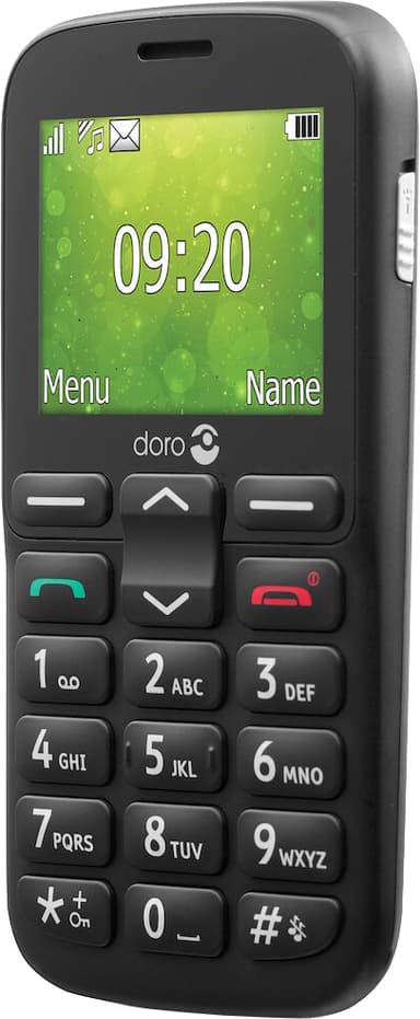 Doro 1385 mobiltelefon (svart) - Enbart 2G