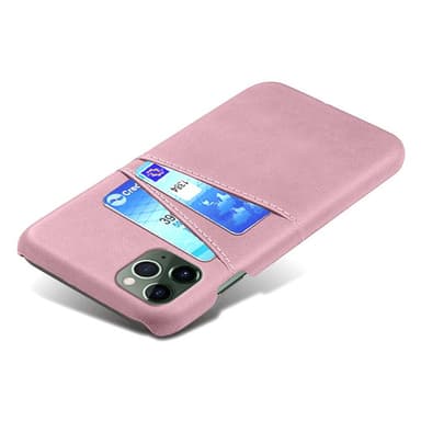 SKALO iPhone 14 Pro Max PU-Läder Korthållare Skal - Roséguld