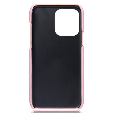 SKALO iPhone 14 Pro Max PU-Läder Korthållare Skal - Roséguld