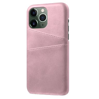 SKALO iPhone 14 Pro Max PU-Läder Korthållare Skal - Roséguld