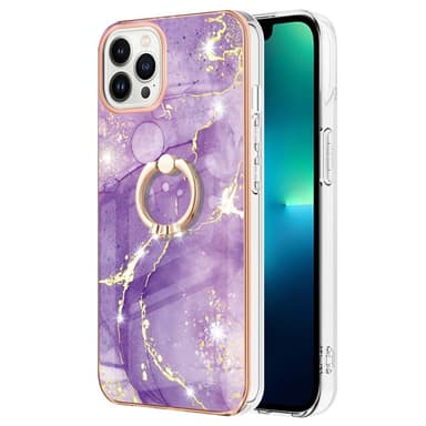 SKALO iPhone 14 Pro Max Marmor TPU Skal Med Ring - Motiv 1