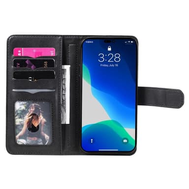 SKALO iPhone 14 Pro Max 10-FACK Plånboksfodral - Svart