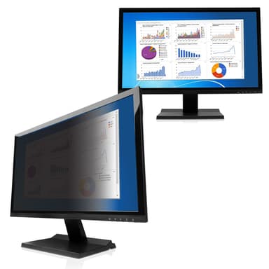 V7 PS23.8W9A2-2E, 60,5 cm (23.8""), 16:9, Skärm, Privatfilter för ramlö
