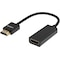 DELTACO tunn HDMI-kabel, 19-pin ha-19-pin ho, 10cm, svart (HDMI-1088)
