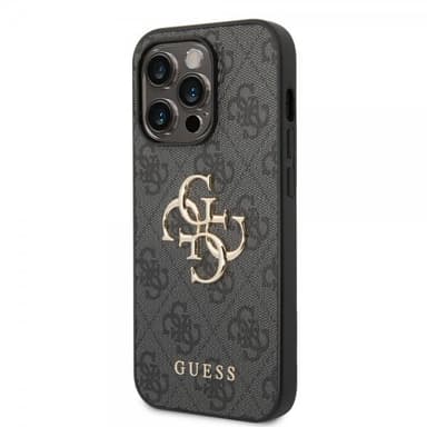 Guess iPhone 14 Pro Max Skal Big Metal Logo Grå