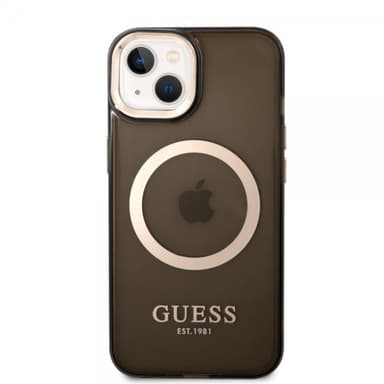 Guess iPhone 14 Skal Translucent MagSafe Svart