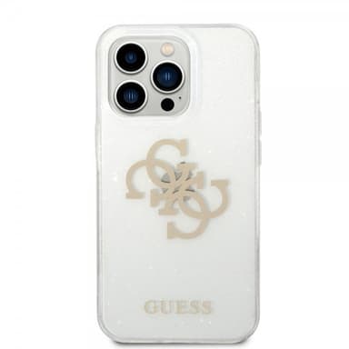 Guess iPhone 14 Pro Skal Full Glitter Transparent