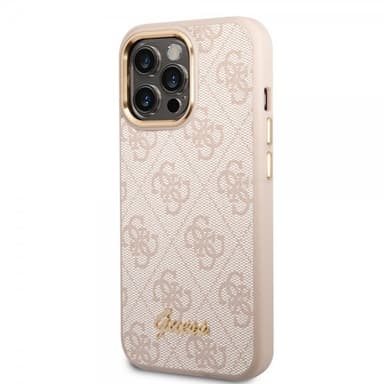 Guess iPhone 14 Pro Max Skal 4G Logo Rosa