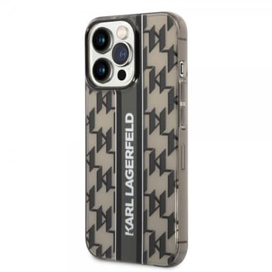Karl Lagerfeld iPhone 14 Pro Skal Monogram Vertical Stripe Svart