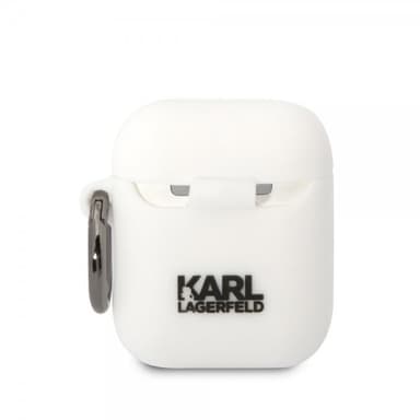 Karl Lagerfeld AirPods 1/2 Skal 3D Logo Vit