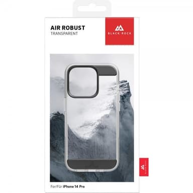 Black Rock iPhone 14 Pro Skal Air Robust Case Svart Klar