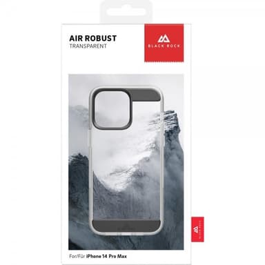 Black Rock iPhone 14 Pro Max Skal Air Robust Case Svart Klar