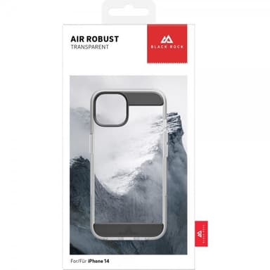 Black Rock iPhone 14 Skal Air Robust Case Svart Klar
